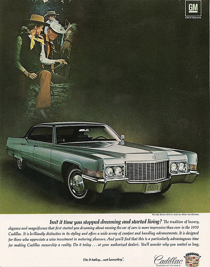 1970 Cadillac Auto Advertising